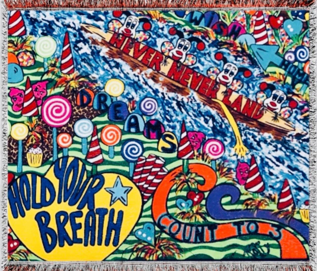 Never Never Land Woven Throw Blanket