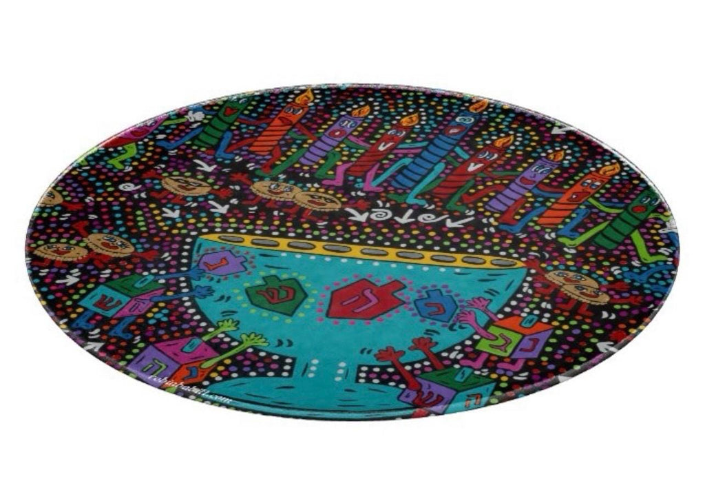 Menorah Horah Glass Cutting Board