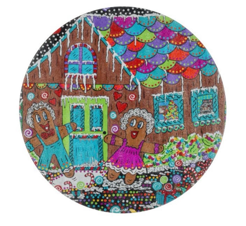 You Fill My Head With Gingerbread Glass Cutting Board
