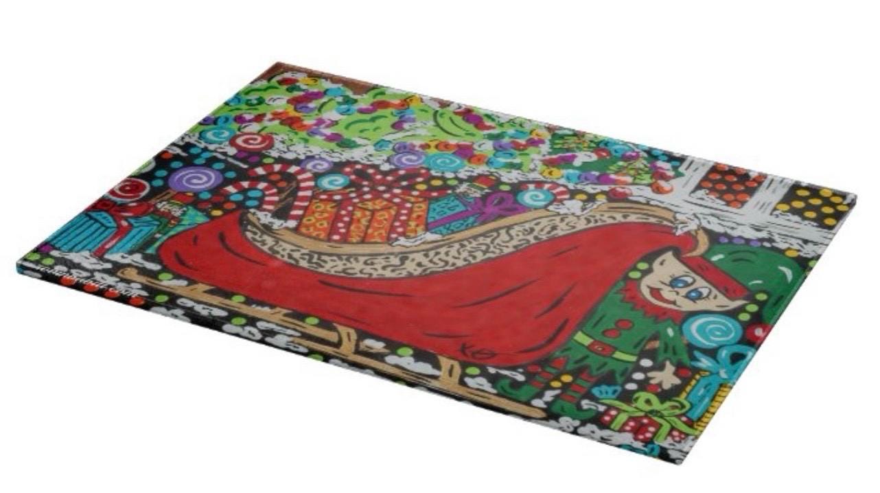 Simon’s Sleigh Glass Cutting Board
