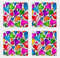 Floating Hearts Acrylic Coaster Set