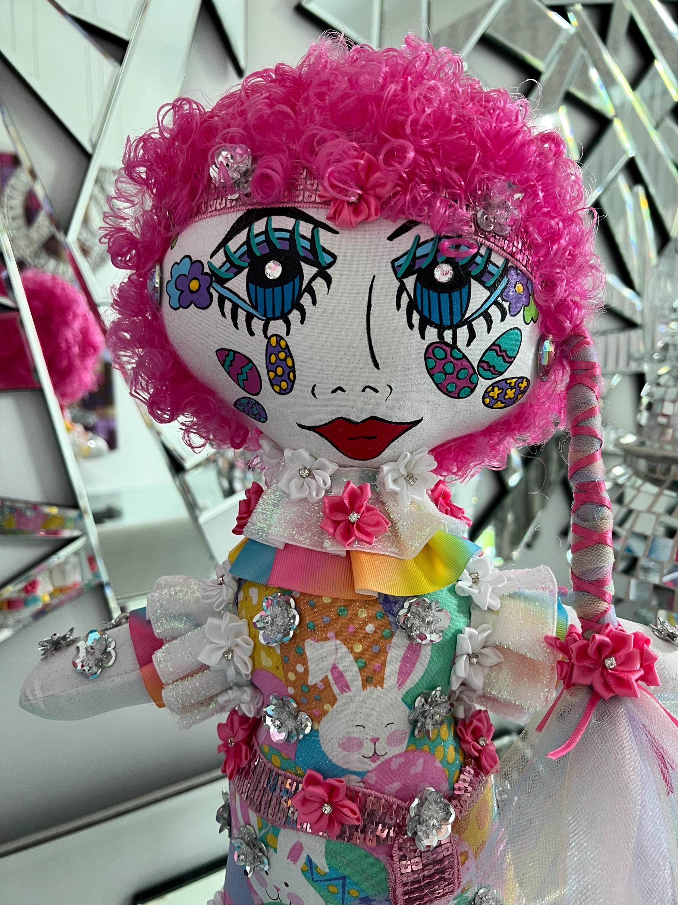 Handmade Collectible Doll - SNICKERBABE -  HONEY -signed