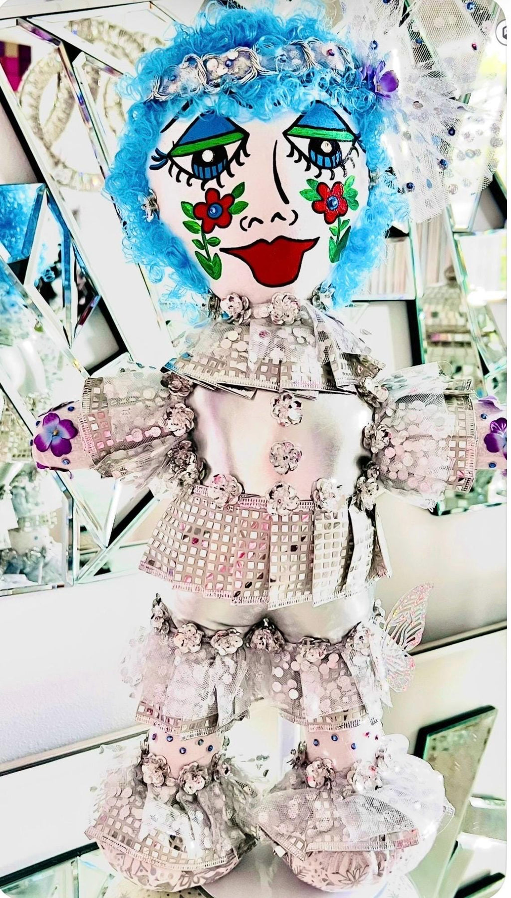 Handmade Collectible Doll - SNICKERBABE -  TAZIA -signed