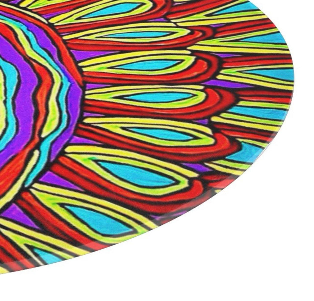 Gertrude Gobble Glass Cutting Board