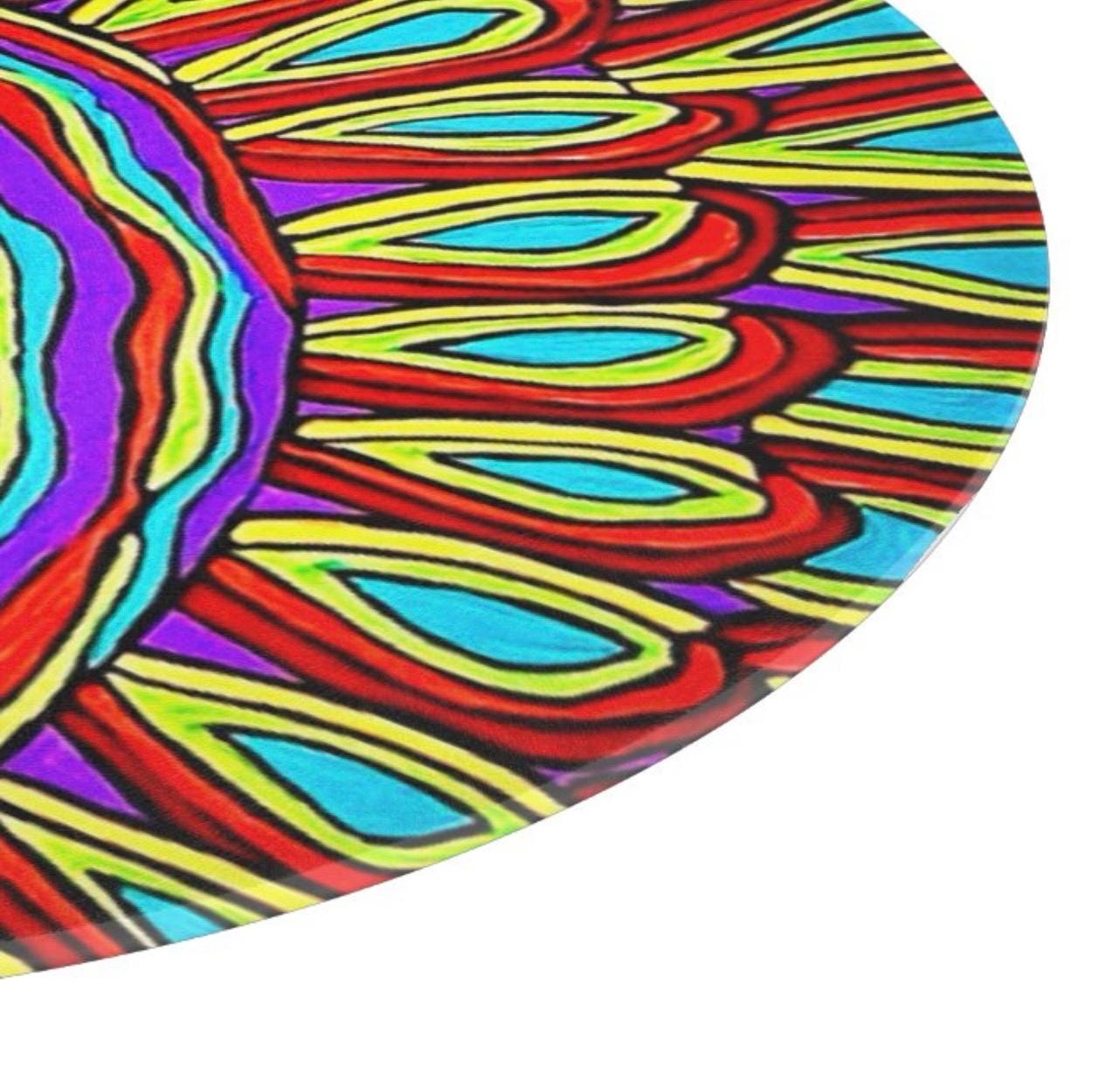 Gertrude Gobble Glass Cutting Board