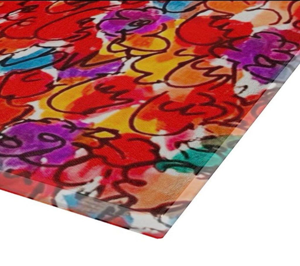 Sunrise Sunset Glass Cutting Board