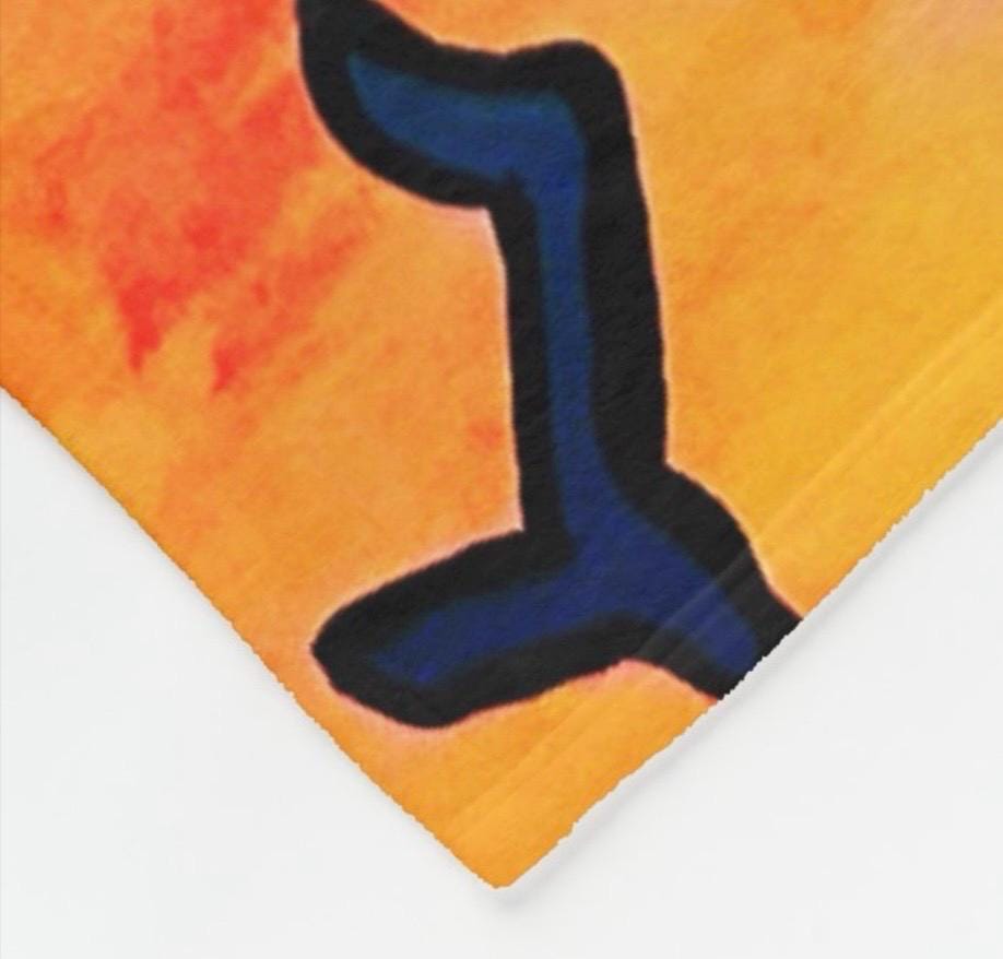 Hoopin Dreidels Fleece Throw Blanket