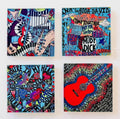 Ensemble Glass Coaster Set