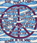 Give Peace a Chance Fleece Throw Blanket
