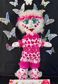 Handmade Collectible Doll - SNICKERBABE - Valentina -signed