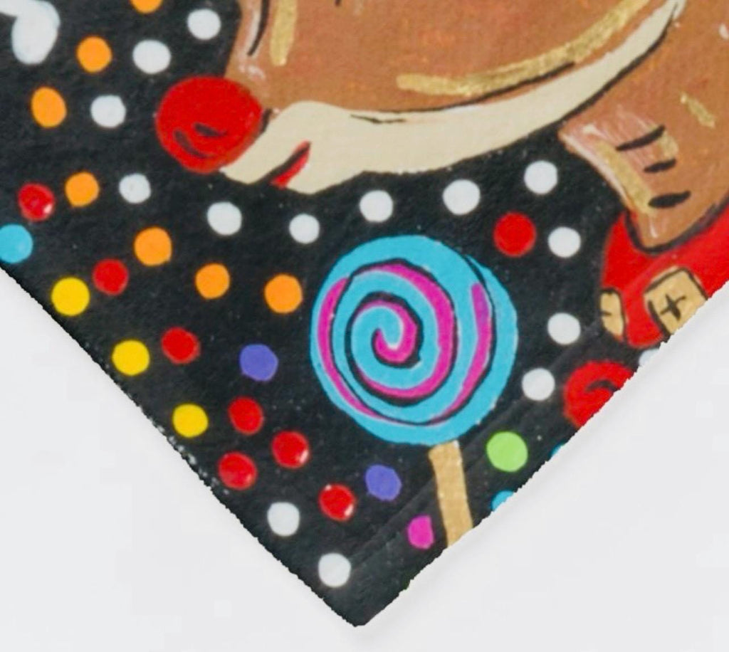 Silent Night Fleece Throw Blanket