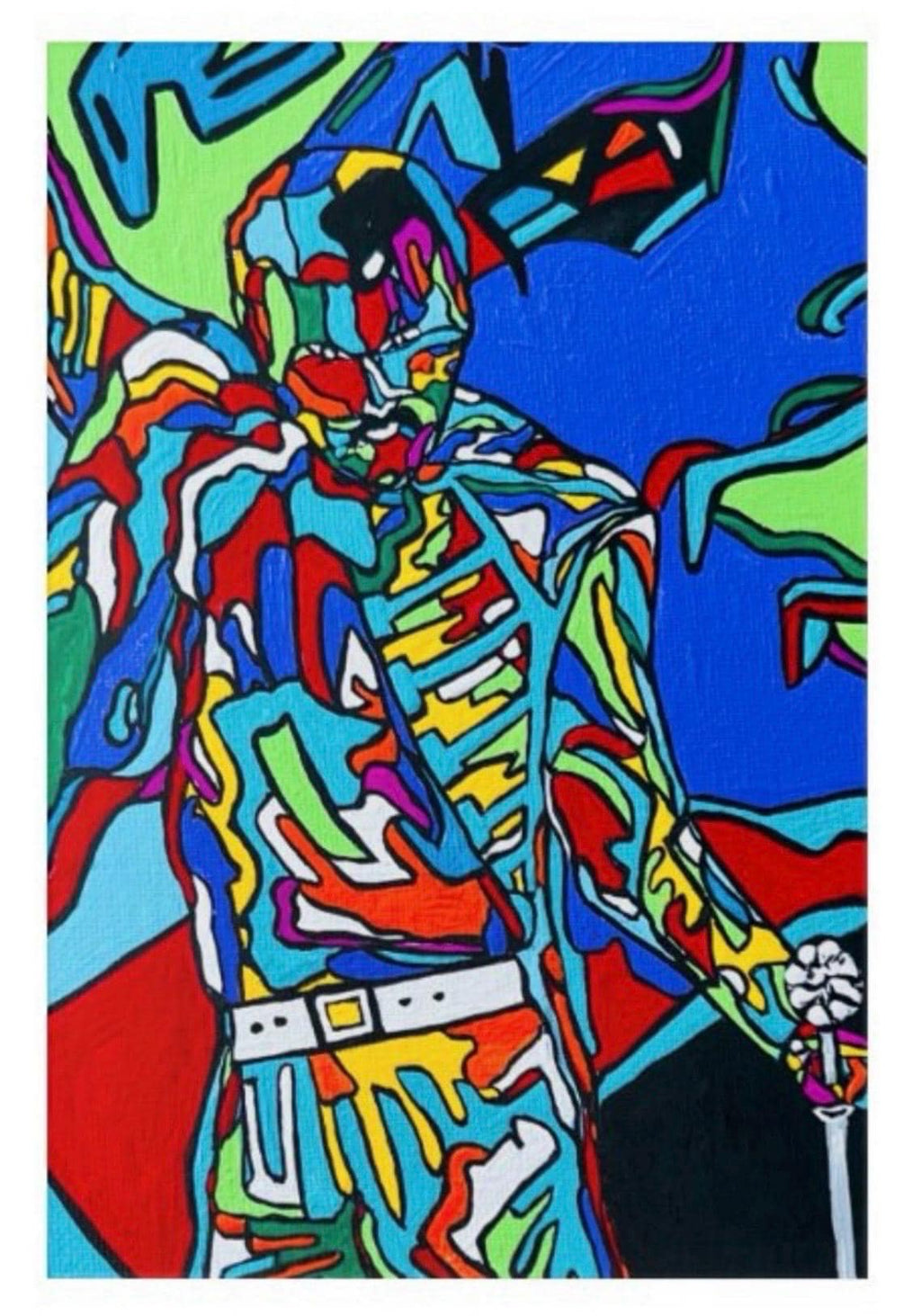 Freddie Mercury Fleece Throw Blanket - Queen Nostalgia Art