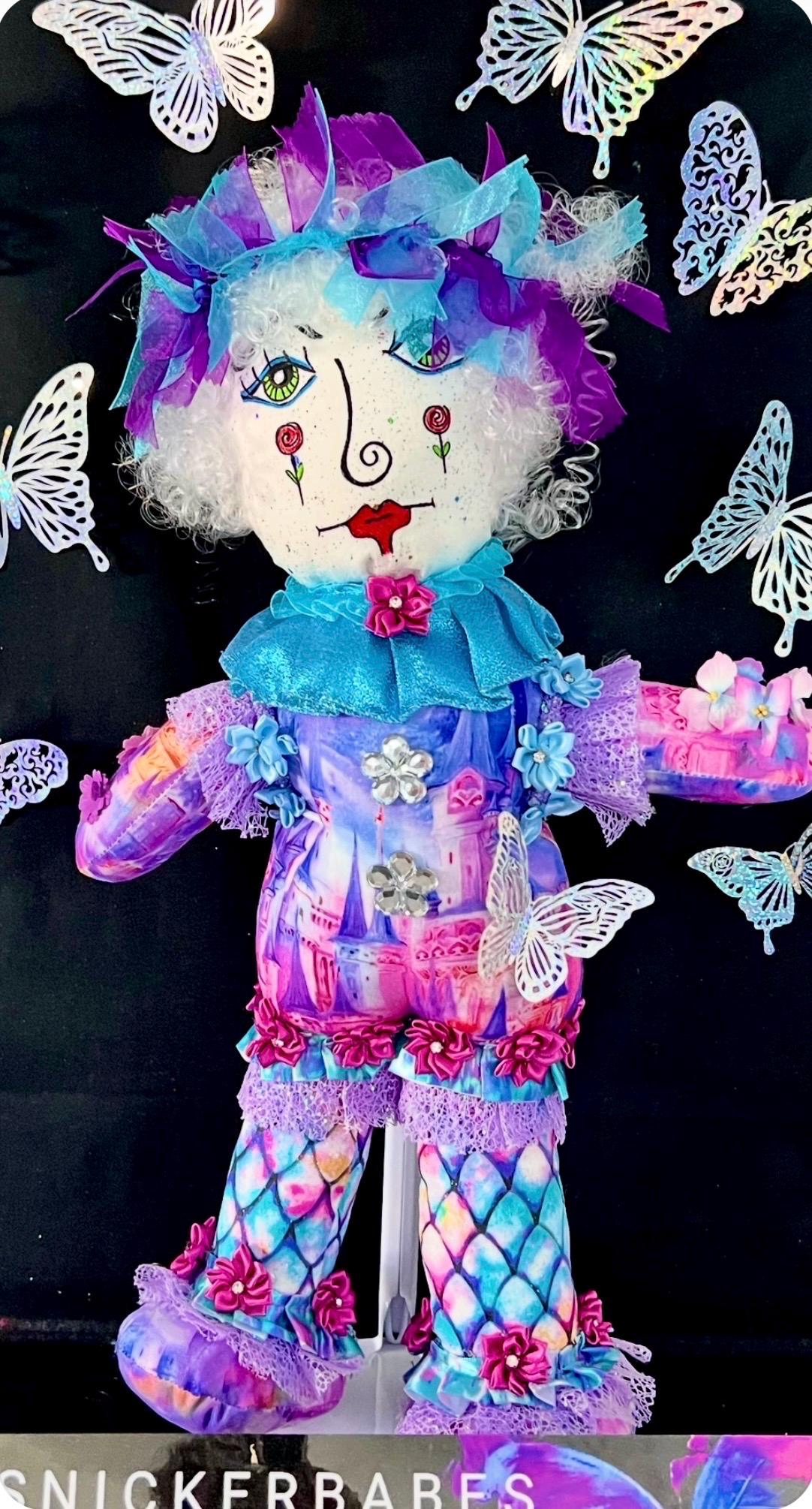Handmade Collectible Doll - SNICKERBABE -  Cynthia -signed