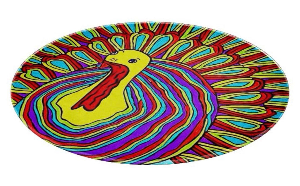 Gertrude Gobble Glass Cutting Board