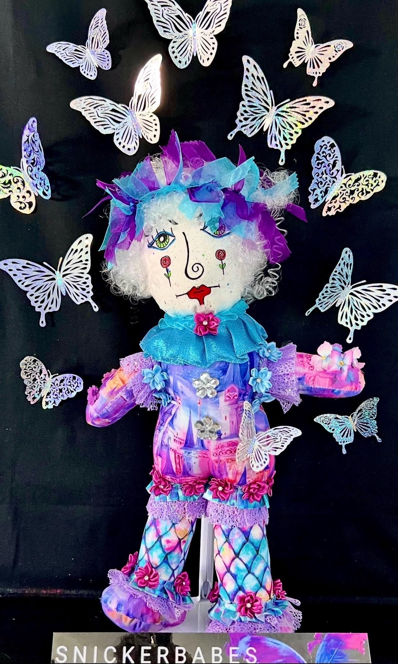 Handmade Collectible Doll - SNICKERBABE -  Cynthia -signed