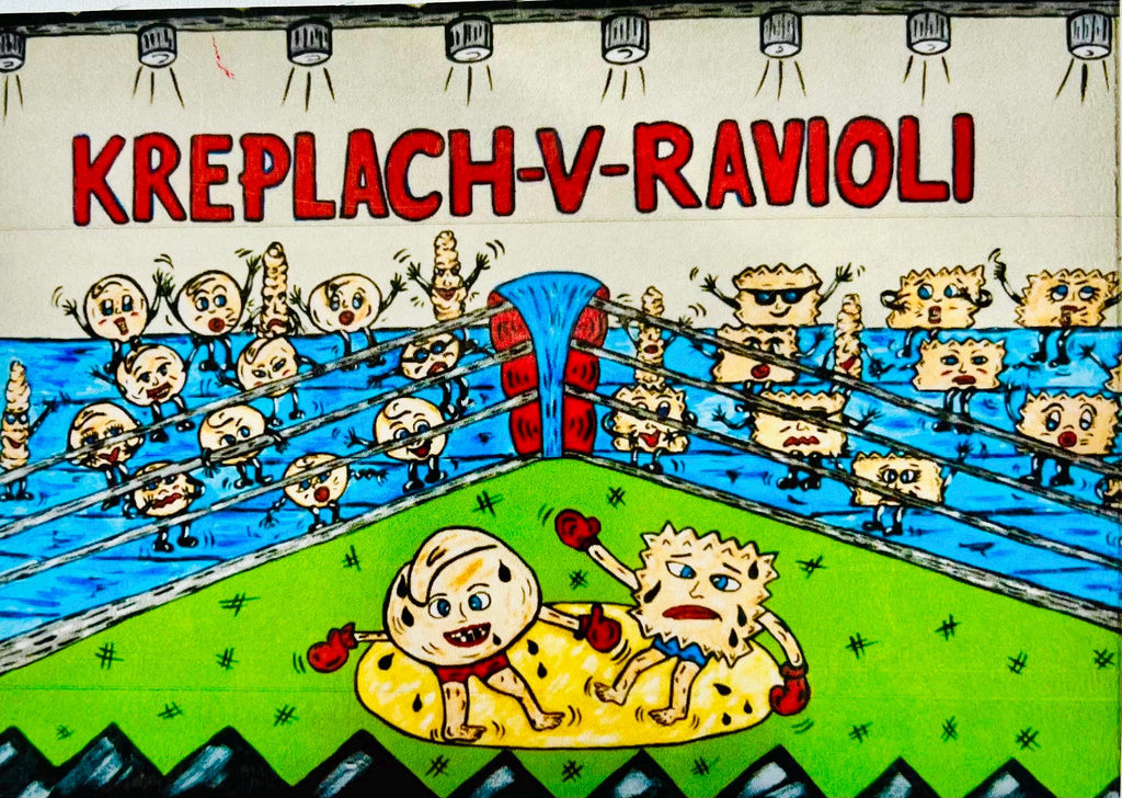 Kreplach -v- Ravioli Glass Cutting Board