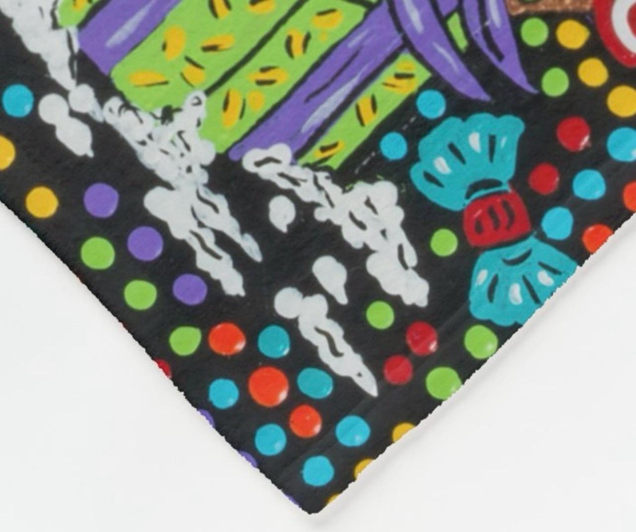 You Fill My Head with Gingerbread Fleece Throw Blanket