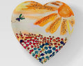 Sunrise & Butterflies Glass Paperweight