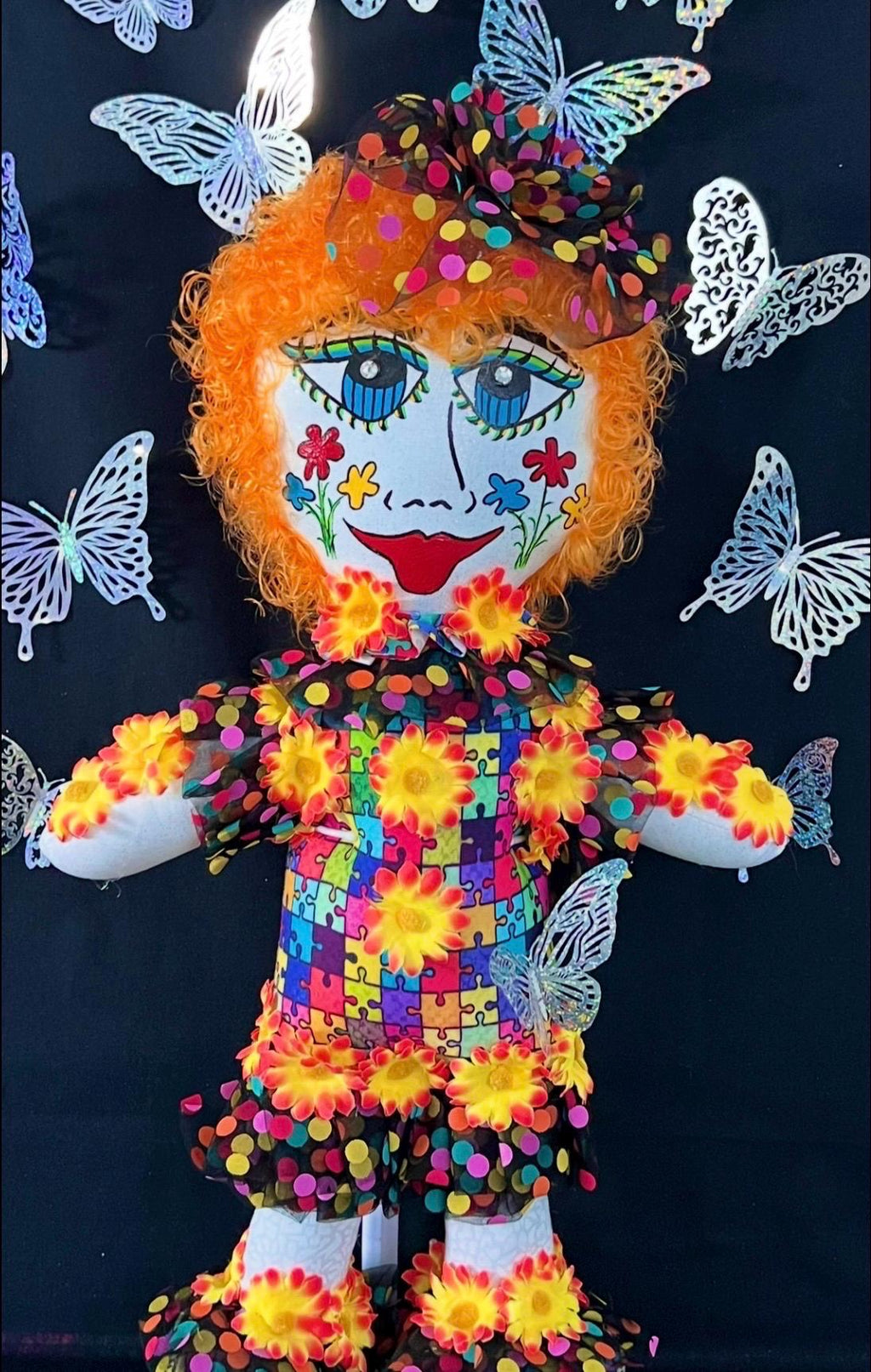 Handmade Collectible Doll - SNICKERBABE -  MIA - signed