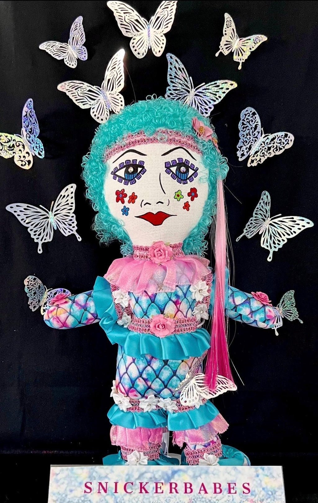 Handmade Collectible Doll - SNICKERBABE - Doreen- signed