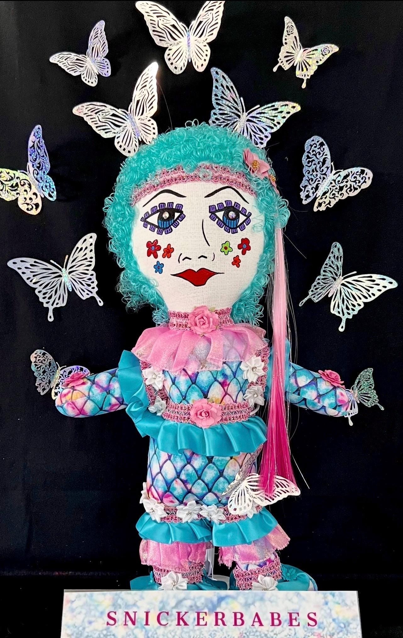 Handmade Collectible Doll - SNICKERBABE - Doreen- signed