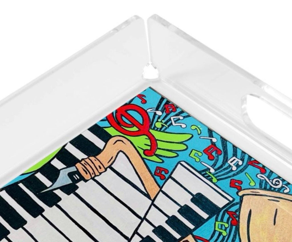 Music Montage Acrylic Serving Tray