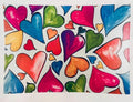 Floating Hearts Glass Trinket Tray