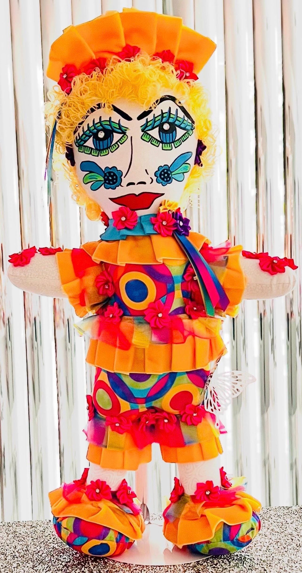Handmade Collectible Doll -SNICKERBABE -  SUMMER -signed
