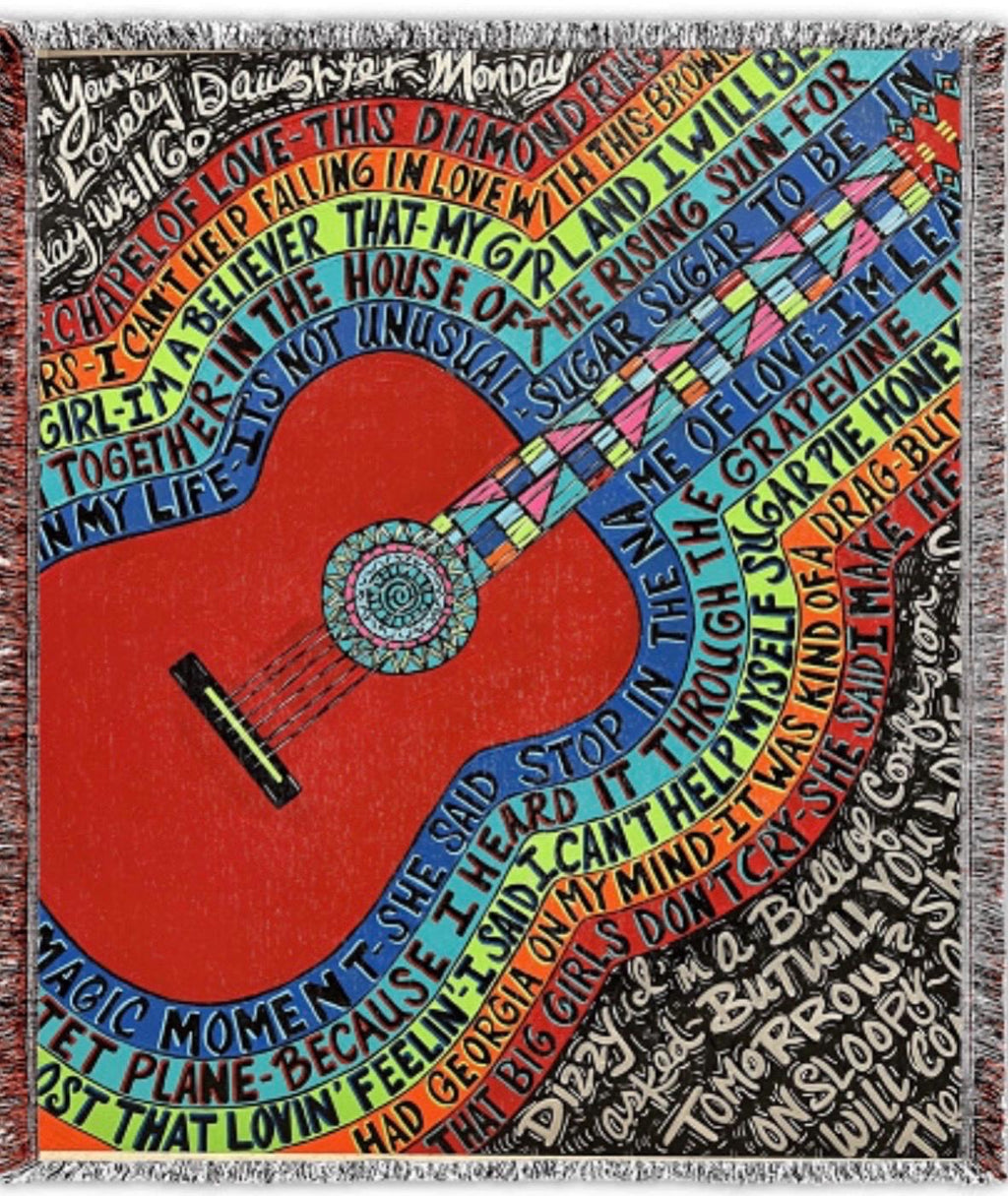 Strummin Fleece Throw Blanket