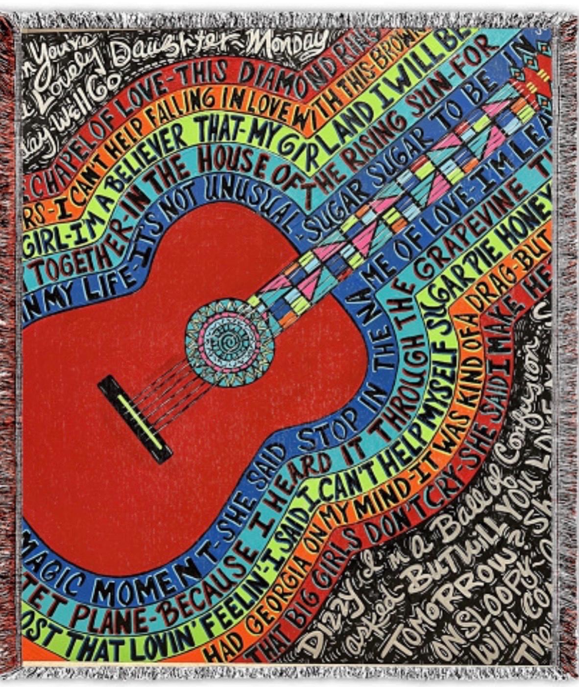 Strummin Fleece Throw Blanket