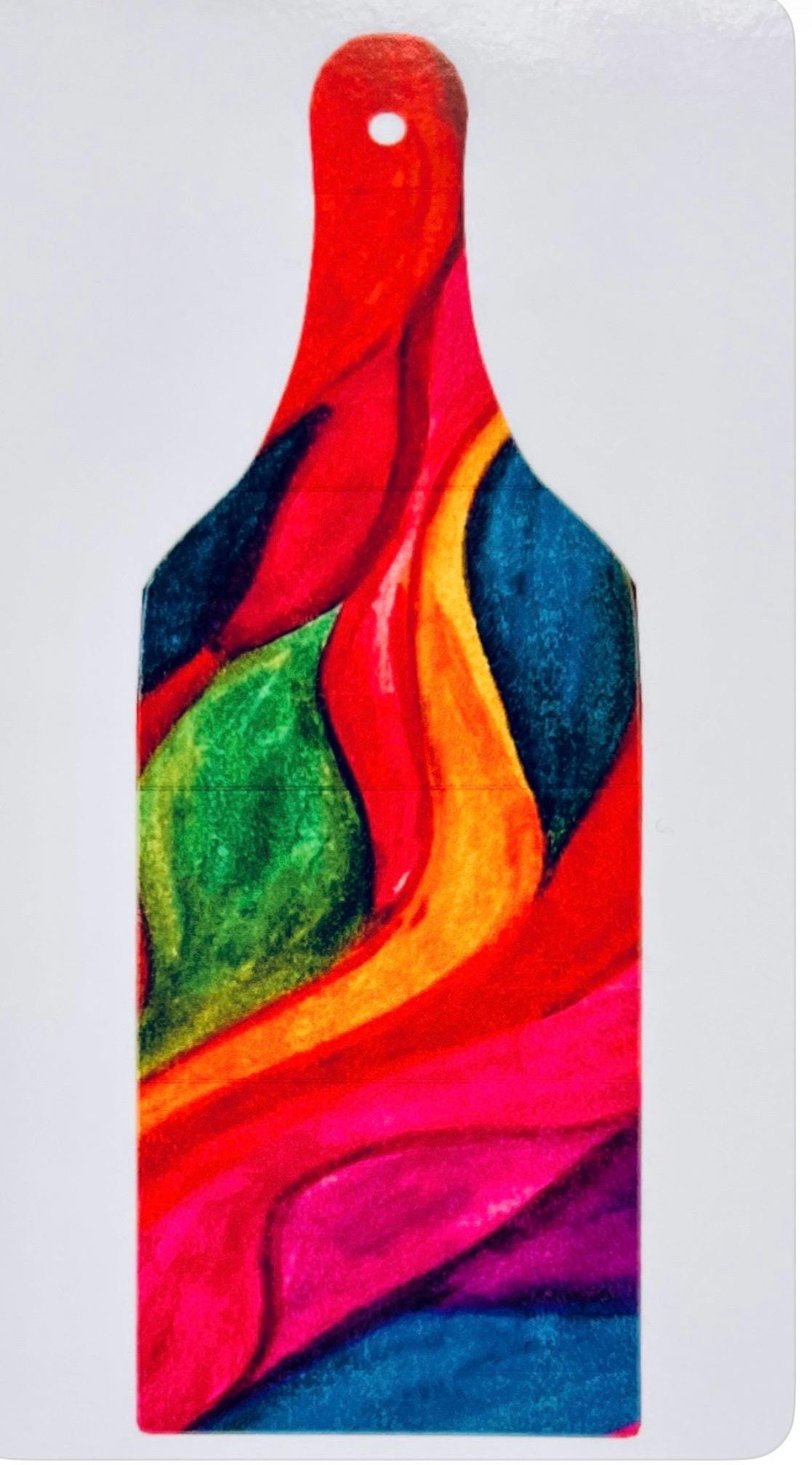 Flame Glass Cutting Board Paddle