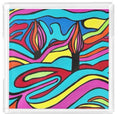 Shabbat Shalom Acrylic Serving Tray -L