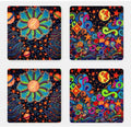 Moon Waves Acrylic Coaster Set