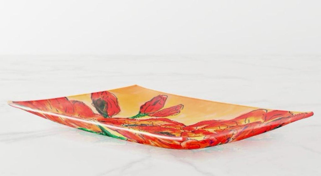 Petal Perfection Glass Trinket Tray