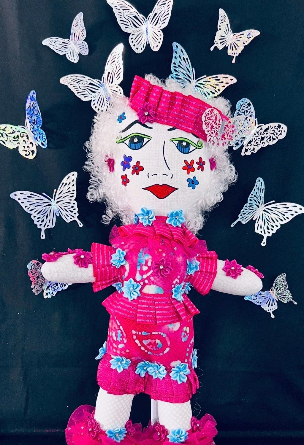 Handmade Collectible Doll - SNICKERBABE -  CHANTAL - signed
