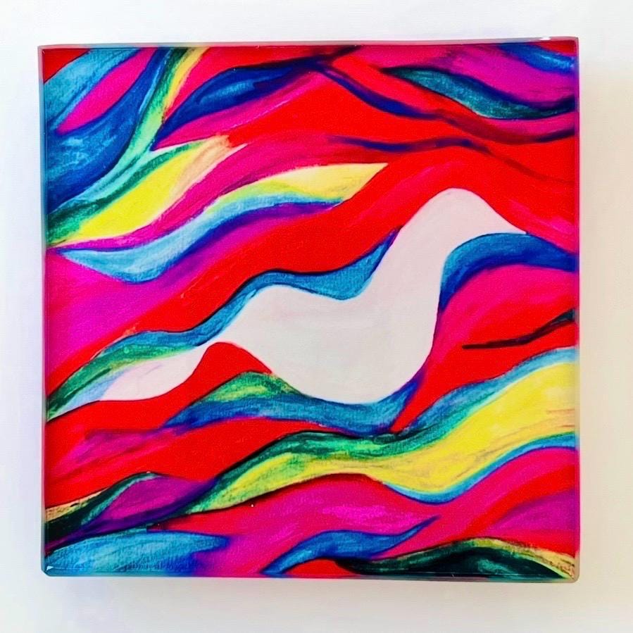 L’Chaim Glass Coaster Set