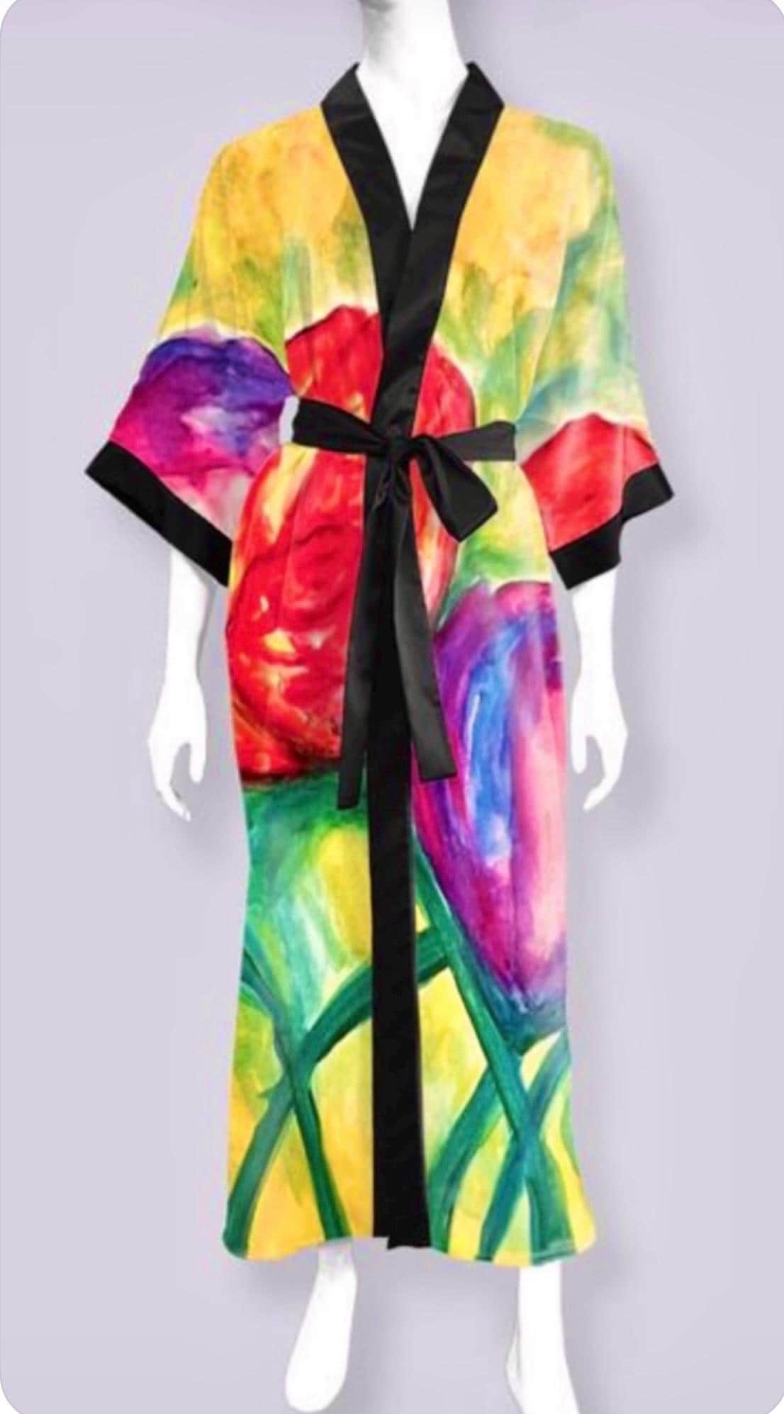 Brilliant Blooms Kimono Robe