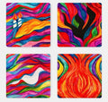 L’Chaim Acrylic Coaster Set
