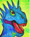 Blaze the Dinosaur Fleece Throw Blanket