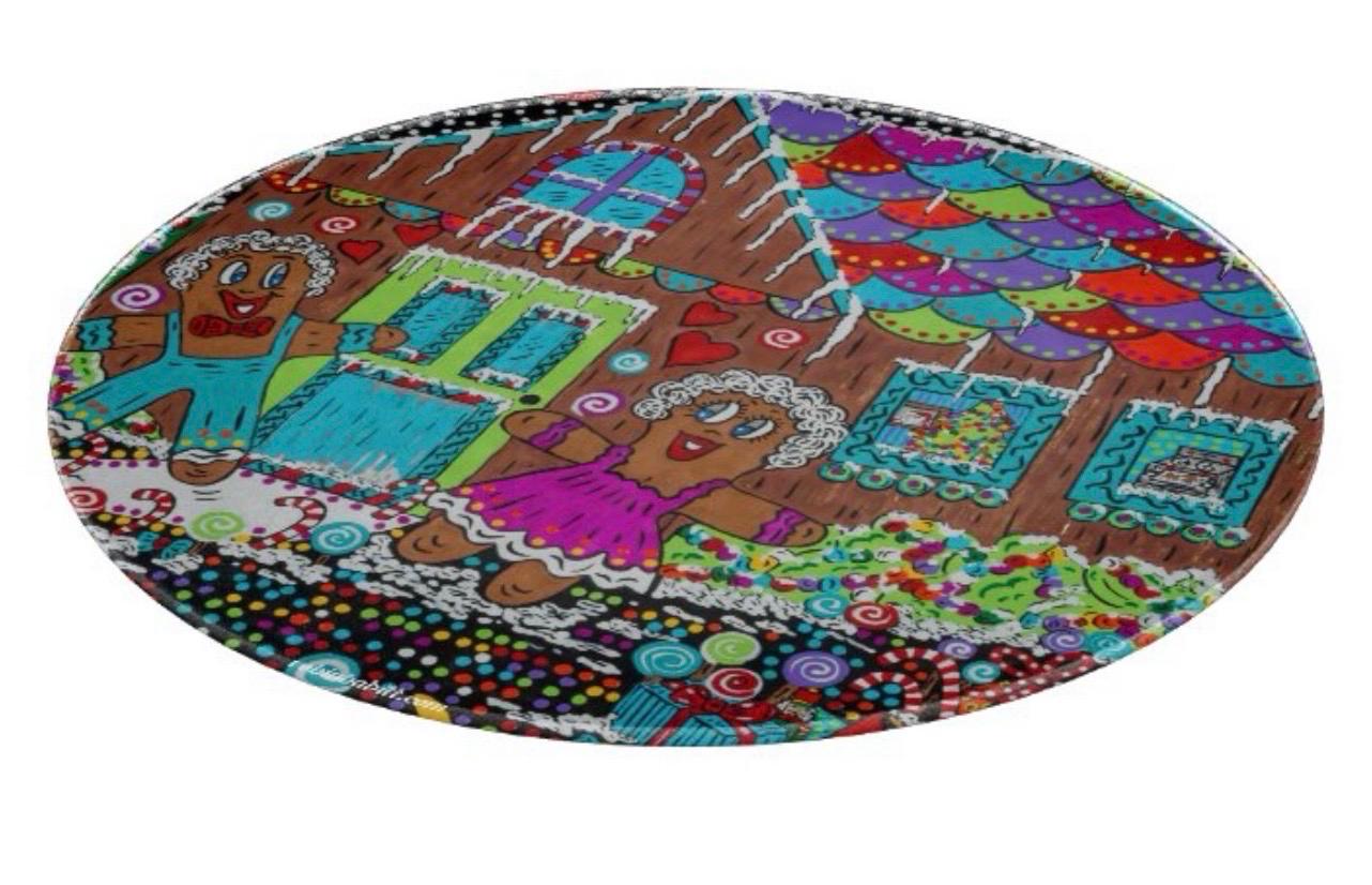 You Fill My Head With Gingerbread Glass Cutting Board