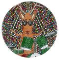 BUCKY the DRUMMIN REINDEER -Glass Cutting Board