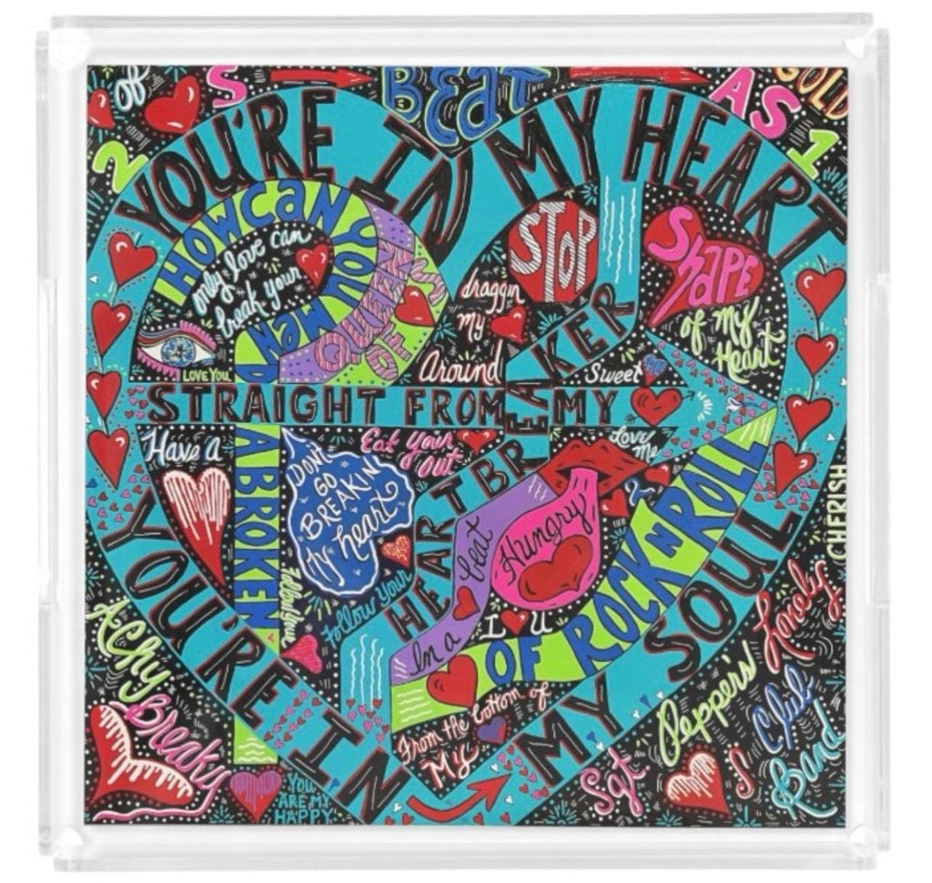 Straight From My Heart Acrylic Serving Tray