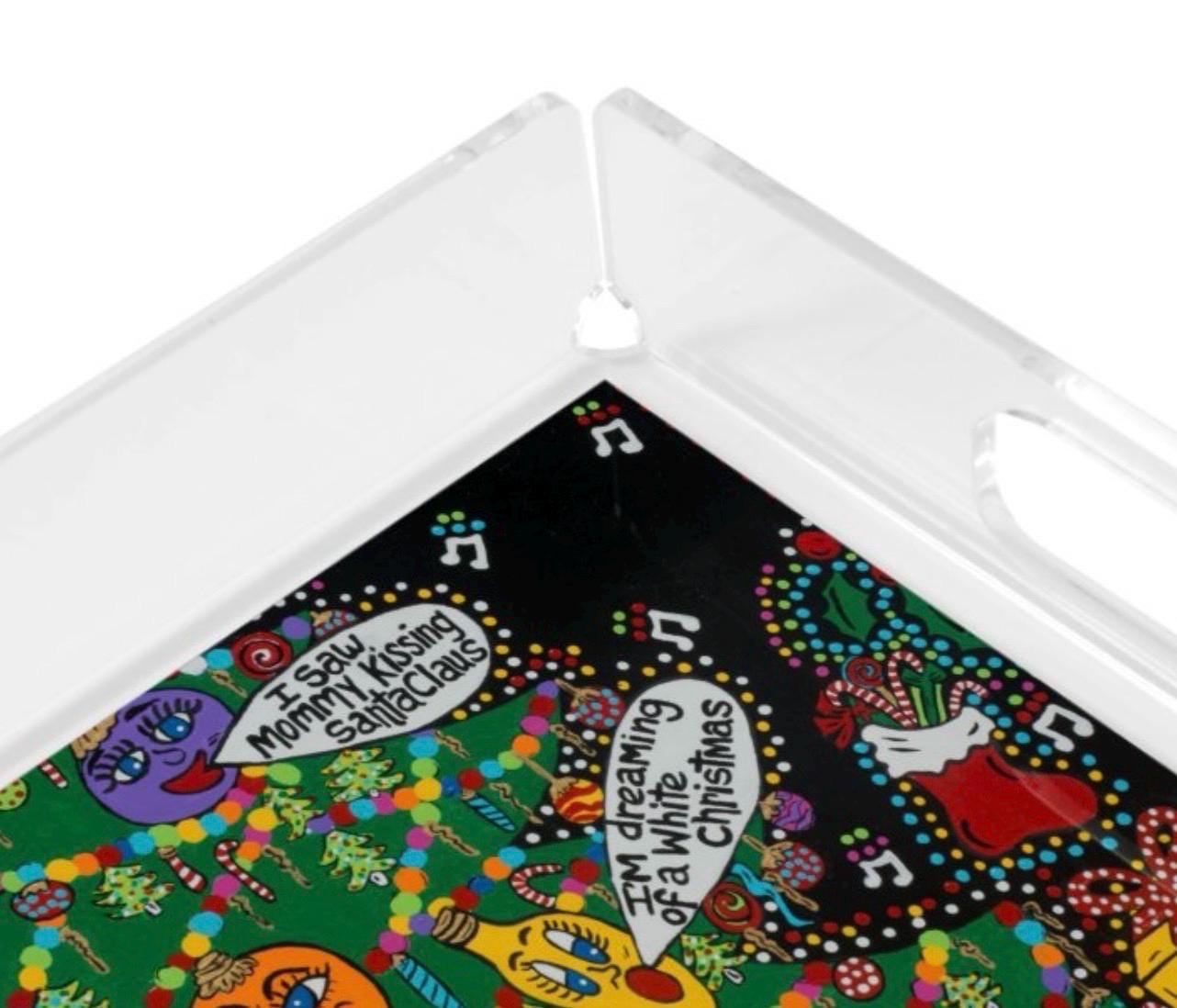 Silent Night Acrylic Serving Tray