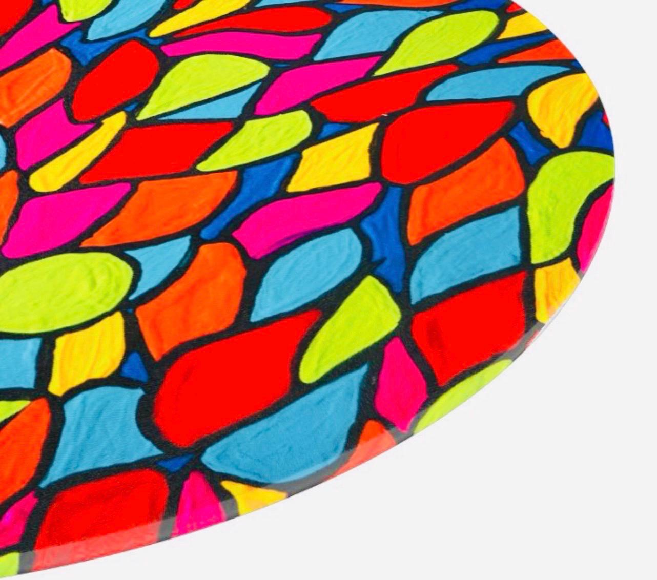 Stained Glass -Glass Cutting Board