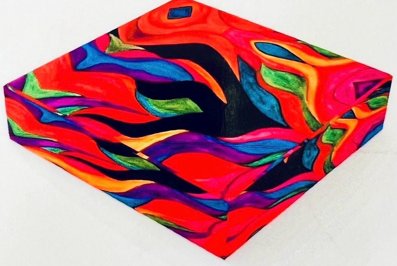 Transformation Glass Paperweight