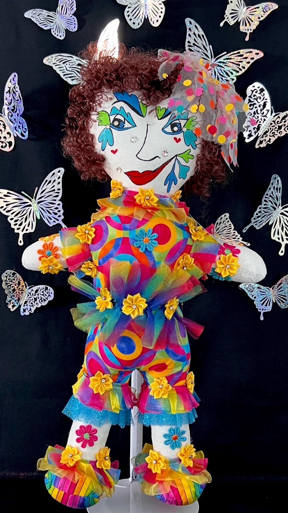 Handmade Collectible Doll - SNICKERBABE- DIOR - signed