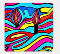 Shabbat Shalom Acrylic Coaster Set