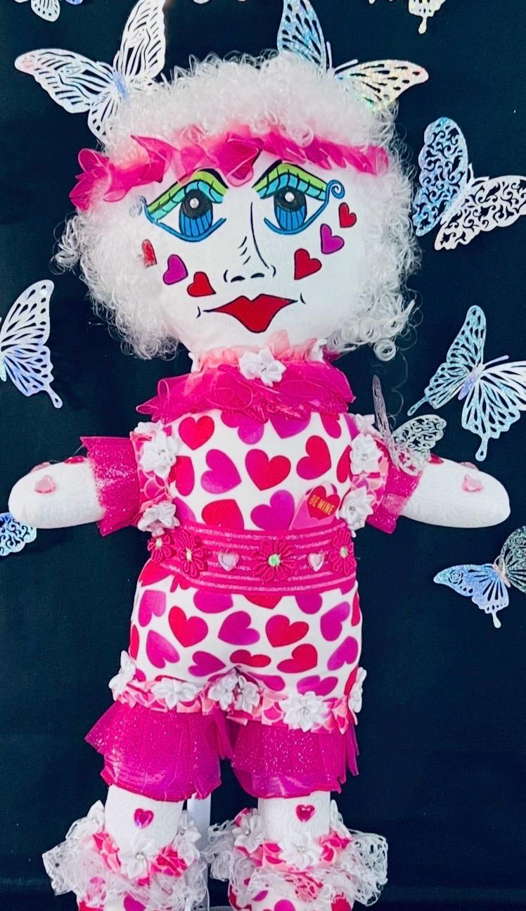 Handmade Collectible Doll - SNICKERBABE - Valentina -signed