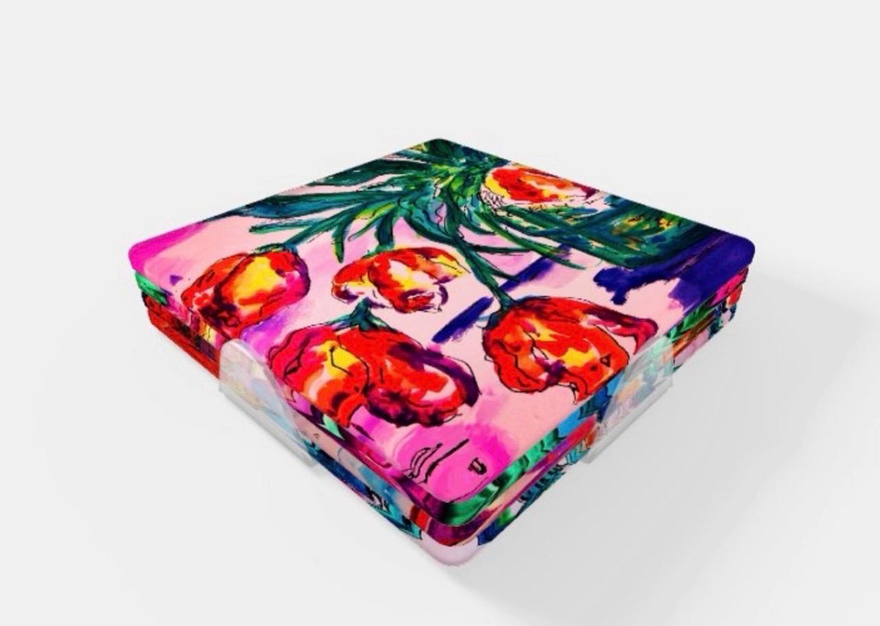 Petal Platform Acrylic Coaster Set