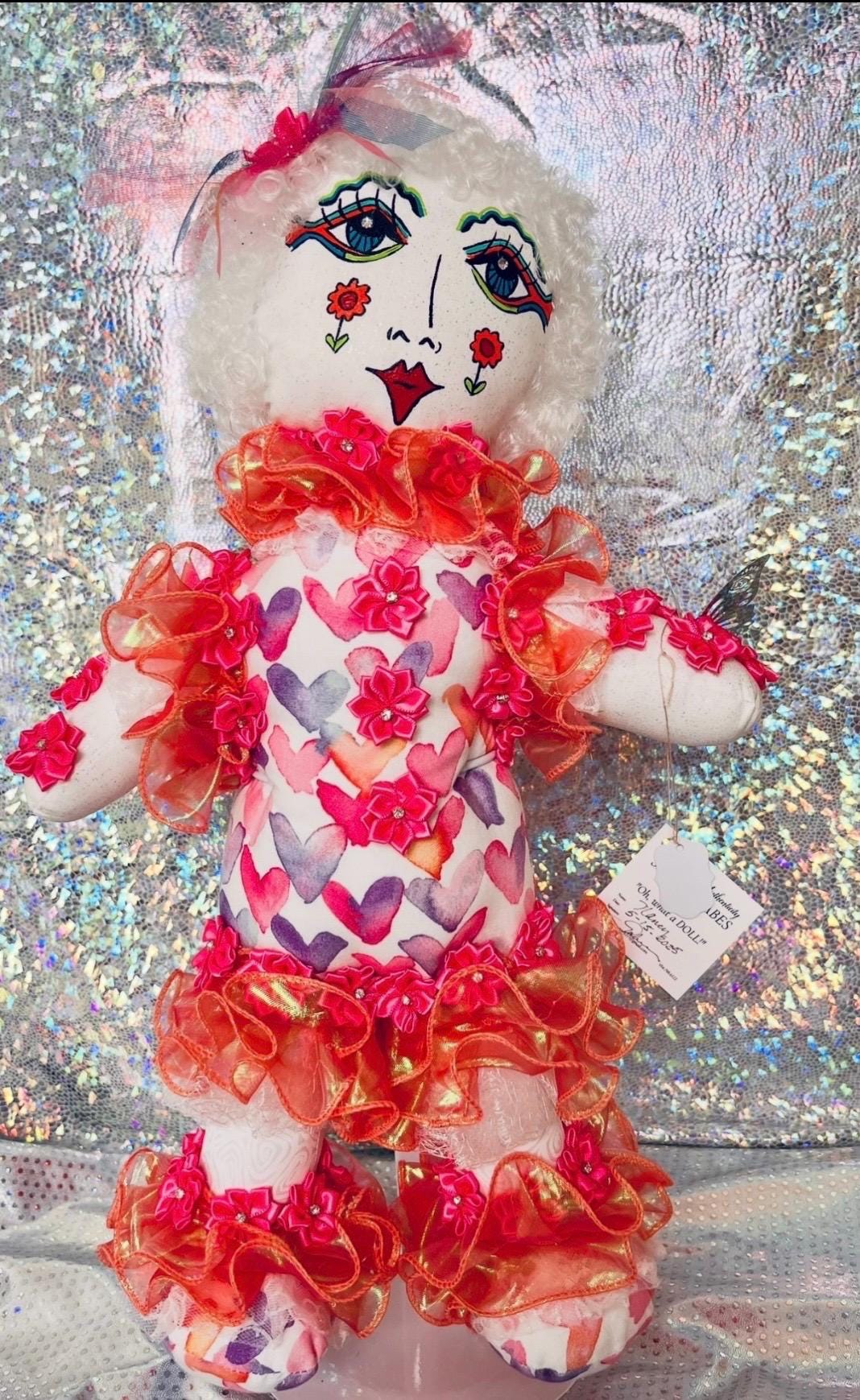Handmade Collectible Doll -SNICKERBABE- TESS - signed